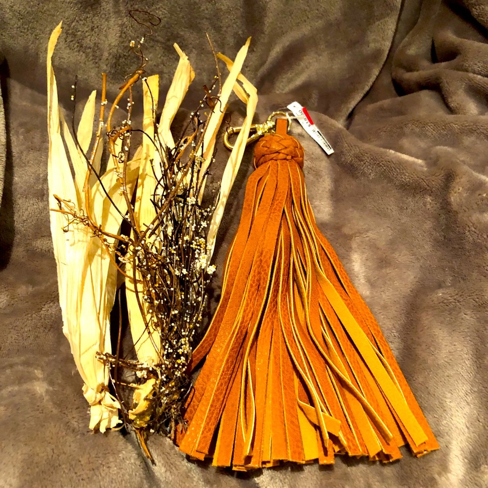 3/$15 Aldo leather keychain/bag charm